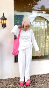 SETELAN AULYA PREMIUM / ONE SET AULYA KNIT PREMIUM / SETELAN JUMBO WANITA / SETELAN MUSLIM WANITA / SETELAN WANITA KEKINIAN / SETELAN TERBARU.