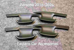 Car Door Handle Bowl PERSONA 2016-2024 3D Carbon Cover Protector Anti Scratch Accessories