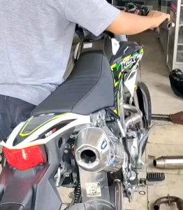 Knalpot Norifumi Roket 4 Competisi So Powerfull KLX D-Tracker150 KLX BF S L CRF150 WR155 Viar cross150 FU trail MX trail Vixion trail Bison Tiger Megapro Scorpio trail dll