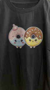 Tshirt kids kaos atasan oblong anak 1-12tahun sablon gambar DUA DONAT