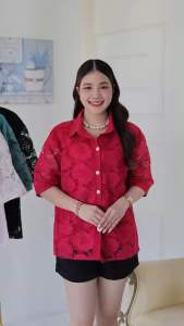 เสื้อเชิ๊ตออกงานผู้หญิงอก44-46นิ้วอก46-48นิ้วอก50-52นิ้วใส่ได้งานฟรีค่ะ