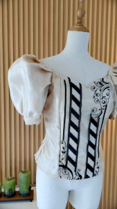 MODERN FILIPINIANA MESTIZA SLEEVE AND PUFF SLEEVE TOP BARONG FOR WOMEN