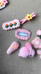 HARGA GROSIR !!!jepit set ISI 9 PCS !!jepit rambut anak jepit cantik jepit impot kerinci WARNA PINK KUNING
