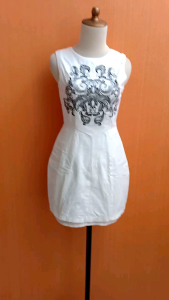 mini dress wanita putih ANGEL BIBA cewek S kutung MEWAH remaja 14 15 16 thn cute