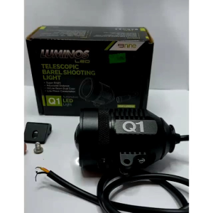 LUMINOS LAMPU SOROT Q1 Q9 LED SHOOTING LIGHT LASER 2 WARNA PUTIH KUNING UNTUK MOTOR DAN MOBIL