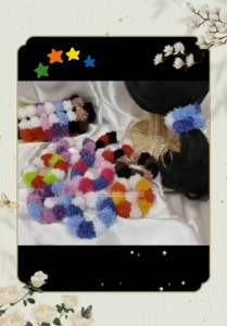 IKAT RAMBUT DONAT WARNA PELANGI / KUNCIR BIHUN WARNA WARNI / SCRUNCHIE DONUT MODEL BARU / KARET RAMBUT BIHUN / RAINBOW HAIR TIE / KB5723