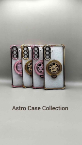 Astro CC - Casing untuk Samsung Galaxy A16 A17 A26 A36 A56 Dengan Metallik Case Stand Holder