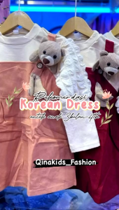 TERBARU DRESS IMPORT ANAK PEREMPUAN LUCU/BAJU DRESS ANAK PEREMPUAN KOREAN STYLE LENGAN PANJANG UMUR 3BULAN -4 TAHUN KOREAN STYLE