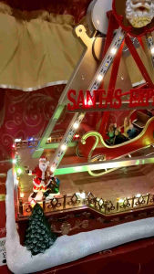 SANTA CLAUS EXPRESS RIDES CHRISTMAS VILLAGE DISPLAY