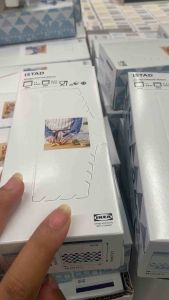 ISTAD อีสสตัด ถุงซิปล็อกใส่อาหาร มีลาย/น้ำเงิน 1/0.4 ลิตร