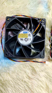 พร้อมส่ง FAN AVC 12ซม. (AVC:DBPJ1238B2G) 3.12A  4 พิน 6800 rpm  Asic S19j ProL7T2T ฯลฯ