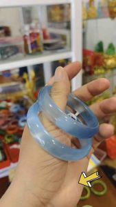 Vòng tay đá Mắt Mèo xanh dương bản cối mang lại May Mắn Hạnh Phúc cho Nữ.