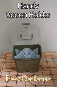 UNIGLOBAL HANDY Spoon Holder with FREE Laddle Multipurpose Cutlery Drainer#818