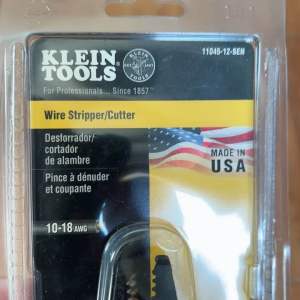 Klein Tools 6-1/4 in. Wire Stripper and Cutter for 10-18 AWG Solid Wire