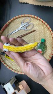 [Handmade] Móc khoá Cá Thu Khô Bằng len