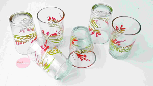 G227 [6 PCS] GELAS KOPI KACA GELAS JAMU GELAS KEMBANG GELAS MINUM GELAS SOUVENIR GELAS WARTEG GM 802