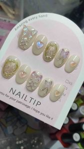 เล็บปลอมเจล ทรงอัลมอนด์สั้น แถมฟรีกาว/ตะไบทุกชุด