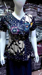 BATIK WANITA - ATASAN BATIK WANITA 014-183 - BAHAN STRETCH