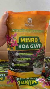1kg Phân Bón Hoa Giấy Minro 650 OM Hữu Cơ Cứng Thân Tạo Tán Ra Bông Nhiều Lâu Tàn