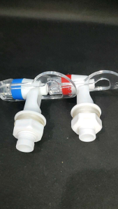 Kran Dispenser Oval / Pencetan Keran Air Galon Drat Luar plus 2 seal model Dorong