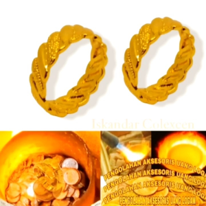 Cincin Wanita Motif Rantai Terbaru Terbuat Dari Koin LOGAM 1991 Tahan Karat Tidak Mudah Luntur