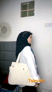 [Toko Uci] Tote Bag Kuliah Kerja Wanita Kanvas Audy Terbaru 2024