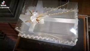 parcel kotak hantaran seserahan pernikahan 1 pcs murah tutup mika hias pita