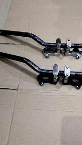 BREKET DUDUKAN STANG RZR HONDA CBR 150R cc . BREKET DUDUKAN STANG HONDA CBR 150R FACELIFT.NINJA RR/SS/R. YAMAHA R15 V2