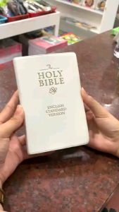 The Holy Bible White ESV KJV Imitation Leather - Wedding Bible | BOOKTOK PH