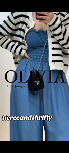 OLIVIA PRINTED TUBE JUMPSUIT