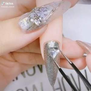 Đá khối chân bằng size to set 100 viên đính móng siêu sáng đẹp