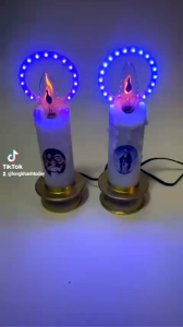 Đèn Nến điện Công Giáo -đèn nến hào quang - đèn thờ led sử dụng bóng led.