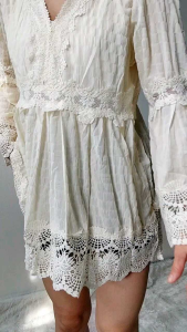 Canola Lace Babydoll Top: Baju Renda Rajut Berkualitas Tinggi