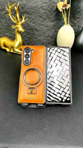 SAMSUNG Z FOLD 3 / FOLD 4 / FOLD 5 / FOLD 6 Magsafe stand Leather Back Case Cover Kulit RMBMAX