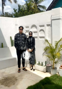 (READY STOK) BAJU TENUN COUPLE KONDANGAN PUSPA SERIES - SET COUPLE BAJU PREWEDDING - BAJU TENUN SET PASANGAN COUPLE KELUARGA