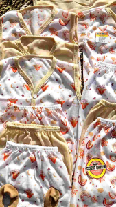 Ceisya Baby - 18 Pcs Baju dan Celana Bayi Baru Lahir Seri Cream bis