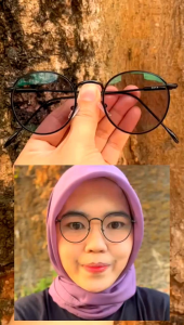 kaneru frames japan vintage frame kacamata bulat kacamata wanita Photocromic minus cylinder anti radiasi