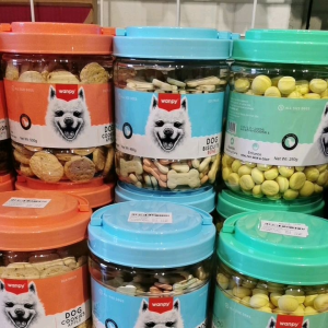 Wanpy dog treats dog cookies apple dog biscuits little ball dog biscuits bone