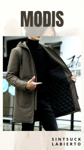 Jaket Windbreaker & Jubah Panjang Katun Lembut Gaya Casual