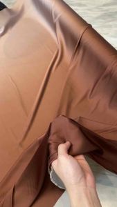 Bahan Kain Satin Armany Silk Gradasi Ombre High Quality Warna Caramel Latte Harga 05meter