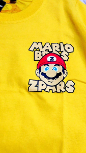 t-shirt Kaos Mario Bross Anak Laki Laki Perempuan Cotton 30s 1-10 Tahun