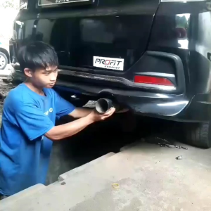 Knalpot racing profit tipe P2 suara bas kering buat mobil manual dan metix