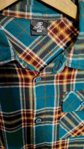 Kemeja Flanel Sfit Original Second Size M