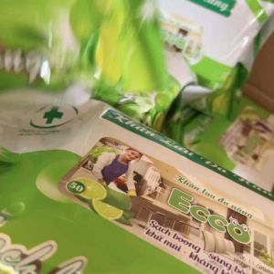 [ Sỉ thùng 24 Gói] 24 Khăn Ướt Lau Bếp Đa Năng ECCO Kháng Khuẩn Khử Mùi Hôi Kích Thước 25×32( 800gr)