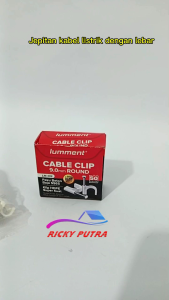 Jepitan Kabel Listrik 9mm Paku Beton Isi 50 Pcs - Model Klem Kabel