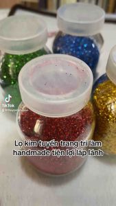 Lọ kim tuyến bột lấp lánh làm handmade tiện lợi 50ml