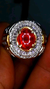 Batu permata natural red ruby pigeon blood plus memo