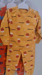 Piyama Bayi 0 - 3 tahun Baju Tidur Bayi Set Lengan Panjang dan Celana Panjang