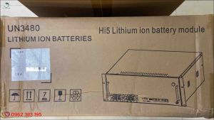 Pin Lithium Hinaess 51.2V-100Ah có giao tiếp bảo hành 10 năm với inverter luxpower 2024