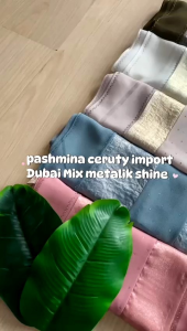 FATHIJAB PASHMINA CERUTY MIX METALIK SHINE